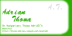 adrian thoma business card